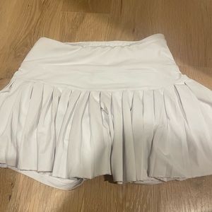 Gold Hinge Pleated Tennis Skirt